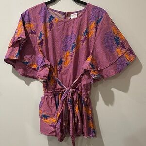 Marvel Purple and Orange Women's Black Panther Wakanda Blouse